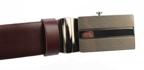 Wizytowy Pasek Skórzany 30 mm COMPLEX (PL) Pełna Klamra AUTOMAT/ZĄBEK Garnitur BURGUND Zaokrąglony AZ30/KAZ56 Wizytowy Pasek Skórzany 30 mm COMPLEX (PL) Pełna Klamra AUTOMAT/ZĄBEK Garnitur BURGUND Zaokrąglony AZ30/KAZ56