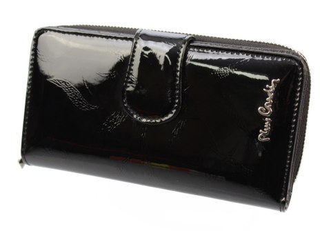 Portfel Damski Skóra Naturalna PIERRE CARDIN Z Suwakiem Piórnik 16 cm Lakierowany 116 Portfel Damski Skóra Naturalna PIERRE CARDIN Z Suwakiem Piórnik 16 cm Lakierowany 116