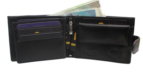 Portfel Męski Cefirutti Duży Poziomy Z Zapinką Skóra Naturalna Z Wkładką Antybakteryjną RFID 7870 RF-AB Portfel Męski Cefirutti Duży Poziomy Z Zapinką Skóra Naturalna Z Wkładką Antybakteryjną RFID 7870 RF-AB