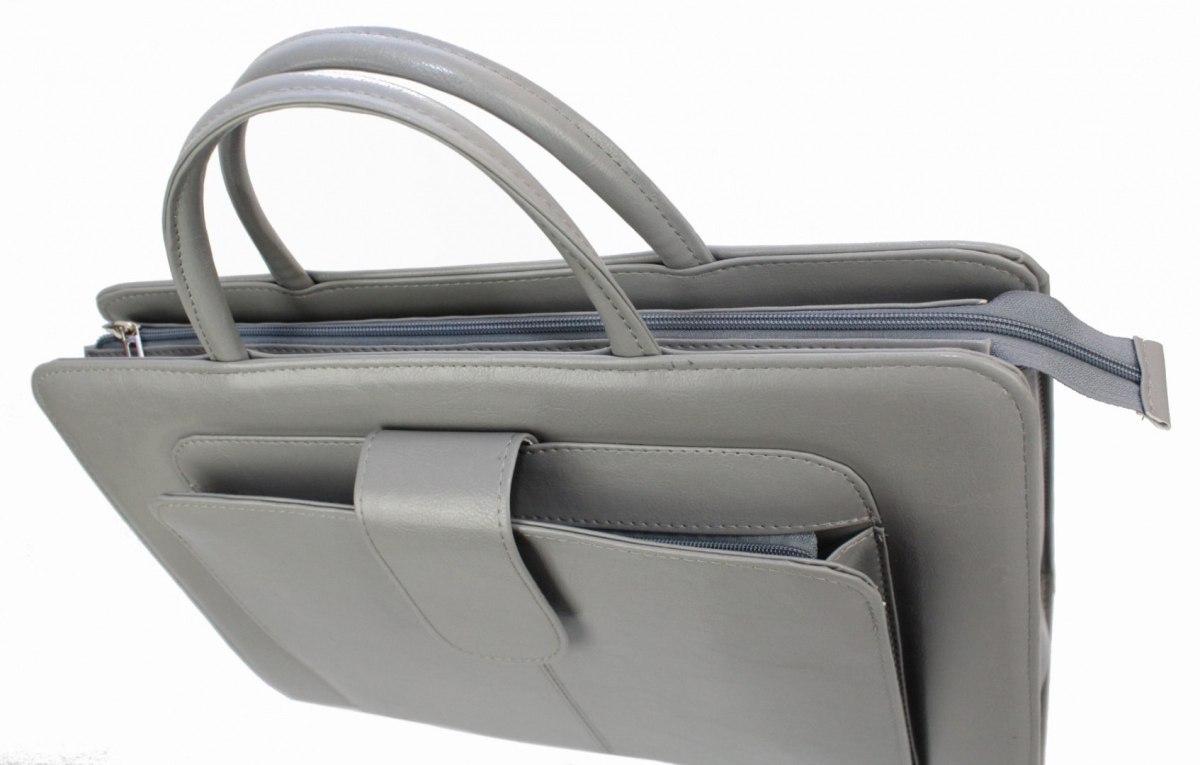 Aktówka Elegant Dla Kobiet Na Dokumenty Do Pracy PolskaGalanteria Skóra Ekologiczna Wzór 1 POPIELATA Aktówka Elegant Dla Kobiet Na Dokumenty Do Pracy PolskaGalanteria Skóra Ekologiczna Wzór 1 POPIELATA