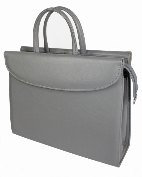 Aktówka Elegant Dla Kobiet Na Dokumenty Do Pracy PolskaGalanteria Skóra Ekologiczna Wzór 2 JASNY POPIELATY Aktówka Elegant Dla Kobiet Na Dokumenty Do Pracy PolskaGalanteria Skóra Ekologiczna Wzór 2 JASNY POPIELATY