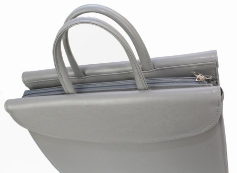Aktówka Elegant Dla Kobiet Na Dokumenty Do Pracy PolskaGalanteria Skóra Ekologiczna Wzór 2 JASNY POPIELATY Aktówka Elegant Dla Kobiet Na Dokumenty Do Pracy PolskaGalanteria Skóra Ekologiczna Wzór 2 JASNY POPIELATY