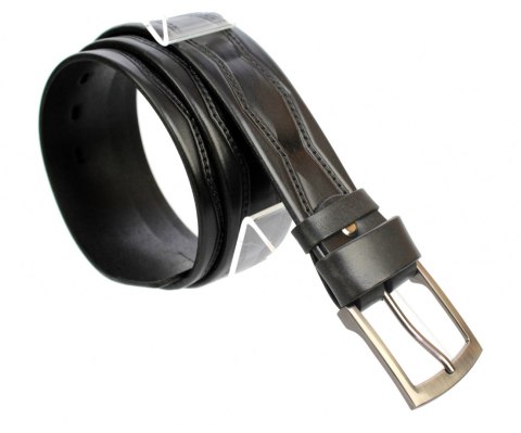 Pasek Skórzany Męski ROVICKY (PL) ''WZÓR DIAMENTY" 40 mm Skóra Licowa Extra CZARNY Pasek Skórzany Męski ROVICKY (PL) ''WZÓR DIAMENTY" 40 mm Skóra Licowa Extra CZARNY