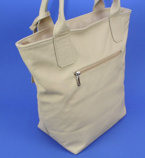 Torebka Skórzana MAGRE (PL) KLEOPATRA Shopper Bag Skóra Naturalna KREMOWY Torebka Skórzana MAGRE (PL) KLEOPATRA Shopper Bag Skóra Naturalna KREMOWY