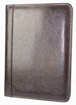 Notatnik - Solidny Notes Biwuar Organizer MARCO (PL) Skóra Licowa Czekoladowy B06-b 26 x 19 cm