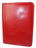 Notatnik - Solidny Notes Biwuar Organizer MARCO (PL) Skóra Licowa Czerwony B06-b 26 x 19 cm