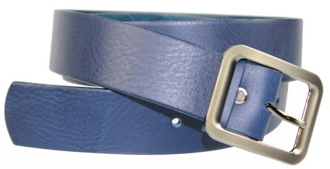 Pasek Skórzany Damski PAS-MAX (PL) Gładki 40 mm Skóra Licowa EXTRA GRANATOWY k82 Pasek Skórzany Damski PAS-MAX (PL) Gładki 40 mm Skóra Licowa EXTRA GRANATOWY k82