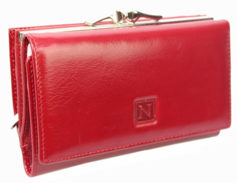 Portfel Damski Skórzany NICOLE 14 cm Klamra I Suwak Skóra Naturalna NI55021 Portfel Damski Skórzany NICOLE 14 cm Klamra I Suwak Skóra Naturalna NI55021
