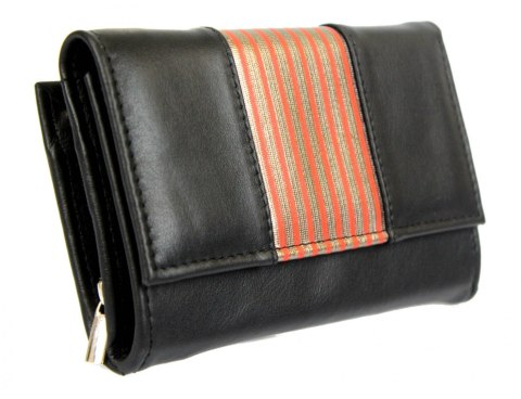 Portfel Damski Skórzany PolskaGalanteria 15 cm Suwak Skóra Naturalna Cielęca PASKI KP D1411 Portfel Damski Skórzany PolskaGalanteria 15 cm Suwak Skóra Naturalna Cielęca PASKI KP D1411