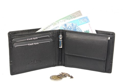 Portfel Skórzany Jennifer Jones Skóra Licowa Mały Poziomy Bez Zapięcia Pionowy Suwak 5317 RFID Portfel Skórzany Jennifer Jones Skóra Licowa Mały Poziomy Bez Zapięcia Pionowy Suwak 5317 RFID
