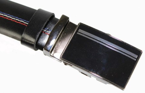 Wizytowy Pasek Skórzany 30 mm COMPLEX (PL) Pełna Klamra AUTOMAT/ZĄBEK Garnitur CZARNY KOLOROWA NITKA Zaokrąglony AZ30/KAZ70 Wizytowy Pasek Skórzany 30 mm COMPLEX (PL) Pełna Klamra AUTOMAT/ZĄBEK Garnitur CZARNY KOLOROWA NITKA Zaokrąglony AZ30/KAZ70