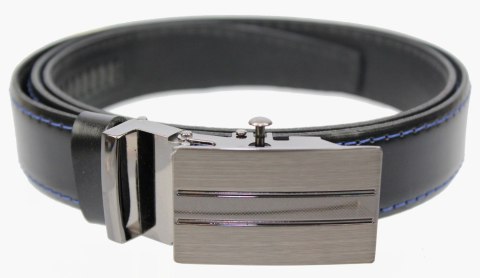 Wizytowy Pasek Skórzany 30 mm COMPLEX (PL) Pełna Klamra AUTOMAT/ZĄBEK Garnitur CZARNY NIEBIESKA NITKA Zaokrąglony AZ30/KAZ2 Wizytowy Pasek Skórzany 30 mm COMPLEX (PL) Pełna Klamra AUTOMAT/ZĄBEK Garnitur CZARNY NIEBIESKA NITKA Zaokrąglony AZ30/KAZ2