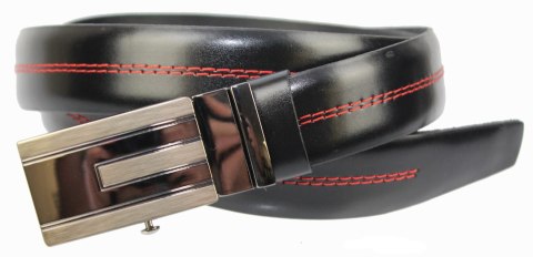 Wizytowy Pasek Skórzany 30 mm COMPLEX (PL) Pełna Klamra AUTOMAT/ZĄBEK Garnitur CZARNY Zaokrąglony AZ30/KAZ54 Wizytowy Pasek Skórzany 30 mm COMPLEX (PL) Pełna Klamra AUTOMAT/ZĄBEK Garnitur CZARNY Zaokrąglony AZ30/KAZ54