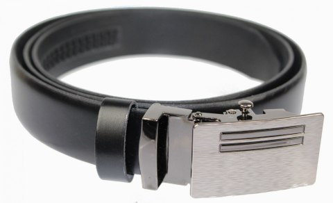 Wizytowy Pasek Skórzany 30 mm COMPLEX (PL) Pełna Klamra AUTOMAT/ZĄBEK Garnitur CZARNY Zaokrąglony AZ30/KAZ64 Wizytowy Pasek Skórzany 30 mm COMPLEX (PL) Pełna Klamra AUTOMAT/ZĄBEK Garnitur CZARNY Zaokrąglony AZ30/KAZ64