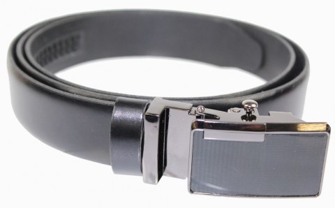 Wizytowy Pasek Skórzany 30 mm COMPLEX (PL) Pełna Klamra AUTOMAT/ZĄBEK Garnitur CZARNY Zaokrąglony AZ30/KAZ68 Wizytowy Pasek Skórzany 30 mm COMPLEX (PL) Pełna Klamra AUTOMAT/ZĄBEK Garnitur CZARNY Zaokrąglony AZ30/KAZ68