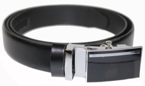 Wizytowy Pasek Skórzany 30 mm COMPLEX (PL) Pełna Klamra AUTOMAT/ZĄBEK Garnitur CZARNY Zaokrąglony AZ30/KAZ69 Wizytowy Pasek Skórzany 30 mm COMPLEX (PL) Pełna Klamra AUTOMAT/ZĄBEK Garnitur CZARNY Zaokrąglony AZ30/KAZ69