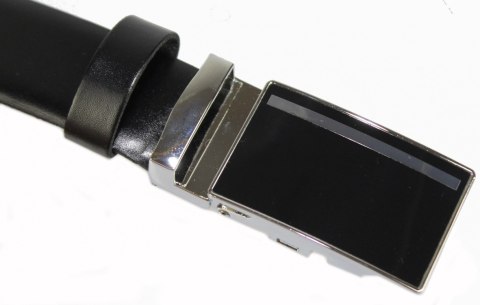 Wizytowy Pasek Skórzany 30 mm COMPLEX (PL) Pełna Klamra AUTOMAT/ZĄBEK Garnitur CZARNY Zaokrąglony AZ30/KAZ69 Wizytowy Pasek Skórzany 30 mm COMPLEX (PL) Pełna Klamra AUTOMAT/ZĄBEK Garnitur CZARNY Zaokrąglony AZ30/KAZ69