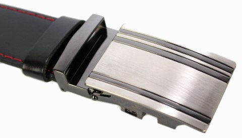 Wizytowy Pasek Skórzany 35 mm COMPLEX (PL) Pełna Klamra AUTOMAT/ZĄBEK Garnitur CZARNY CZERWONA NITKA Zaokrąglony AZ35/KAZ62 Wizytowy Pasek Skórzany 35 mm COMPLEX (PL) Pełna Klamra AUTOMAT/ZĄBEK Garnitur CZARNY CZERWONA NITKA Zaokrąglony AZ35/KAZ62