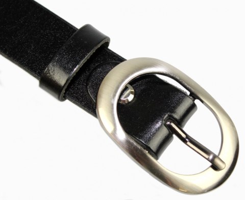 Pasek Damski Skórzany CEZ-MAR (PL) Skóra Licowa EXTRA 30 mm CZARNY POŁYSK Pasek Damski Skórzany CEZ-MAR (PL) Skóra Licowa EXTRA 30 mm CZARNY POŁYSK