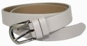 Pasek Damski Skórzany PAS-MAX (PL) Skóra Licowa EXTRA 30 mm Popielaty k.70