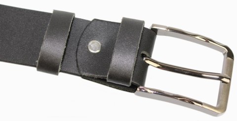 Pasek Skórzany COMPLEX (PL) CZARNY GŁADKI Z METALOWĄ KOŃCÓWKĄ Skóra Licowa EXTRA 40 mm Pasek Skórzany COMPLEX (PL) CZARNY GŁADKI Z METALOWĄ KOŃCÓWKĄ Skóra Licowa EXTRA 40 mm