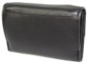 Portfel Damski Skórzany CAVALDI 205-NPC Czarny Skóra Licowa 13,5 x 9 x 4 [cm]